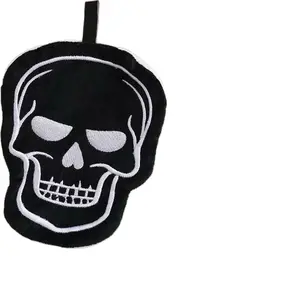Black Skull Hand Towel