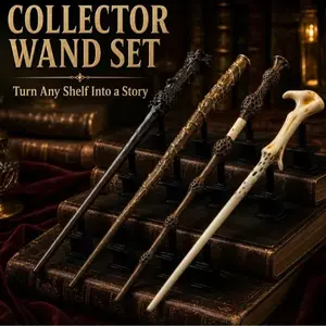 Wide Caliber Resin Wand with Stunning Flame Display, Fun Interactive Play Toy, Stylish Cosplay Accessory, Eye-catching Collection Piece for Hobby Enthusiasts of All Ages