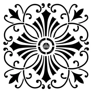 Posh Chalk Stencil Posh Cross