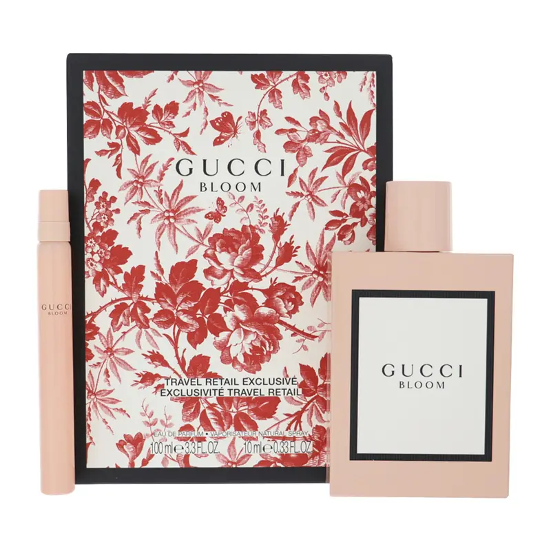GUCCI Bloom 2-Pc Gift Set 3.3 oz EDP & 10ml EDP Travel Spray Floral Fragrance with Orange & Tuberose Notes