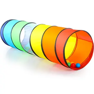 Sumbababy Kids Outdoor Play Pop Up Tunnel Tent, Colorful Toys Games pit tunnel Collapsible Fun