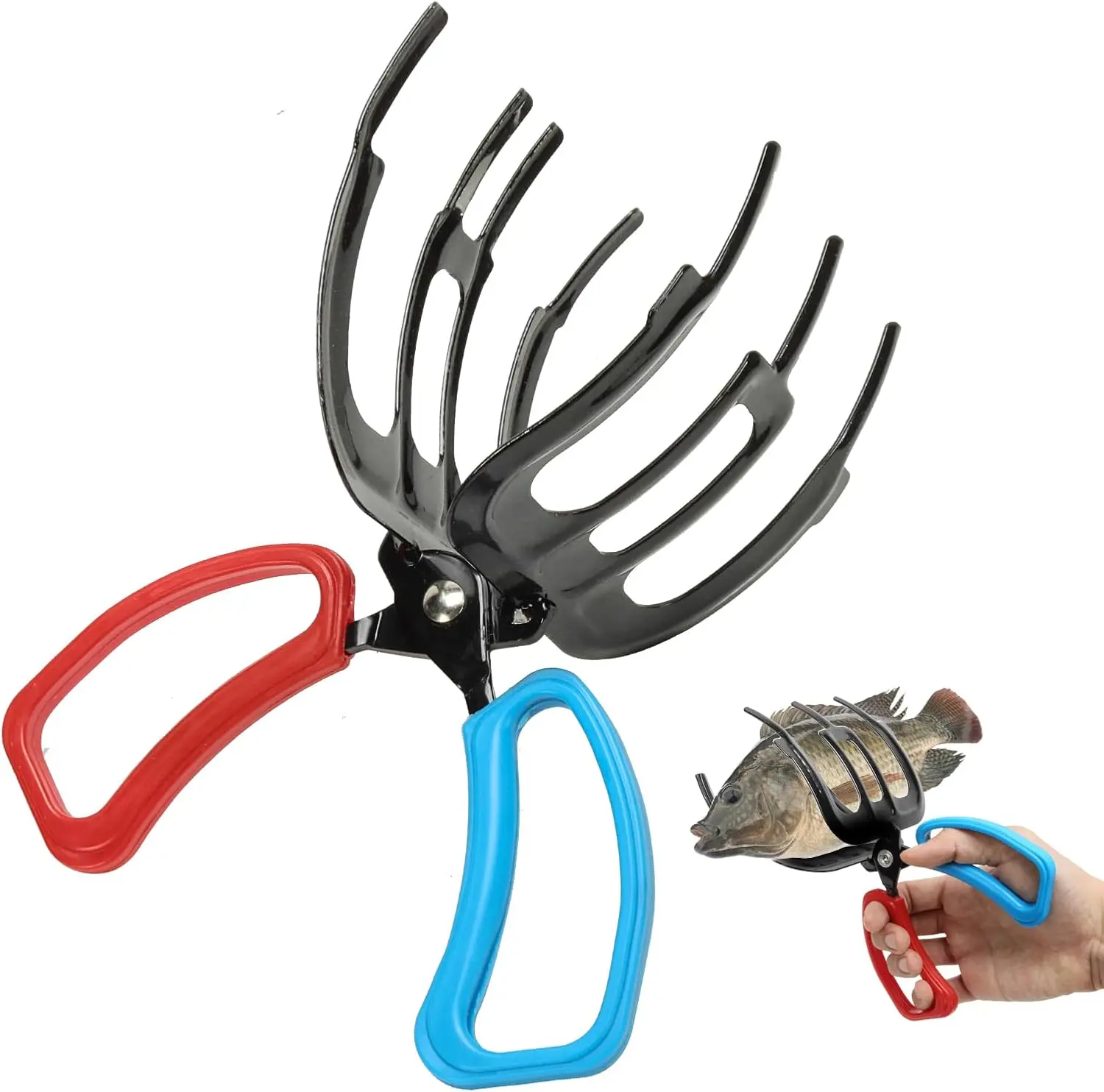 3Teeth Fishing Plier Gripper Metal Fish Control Clamp Claw Grip Non-slip Tools