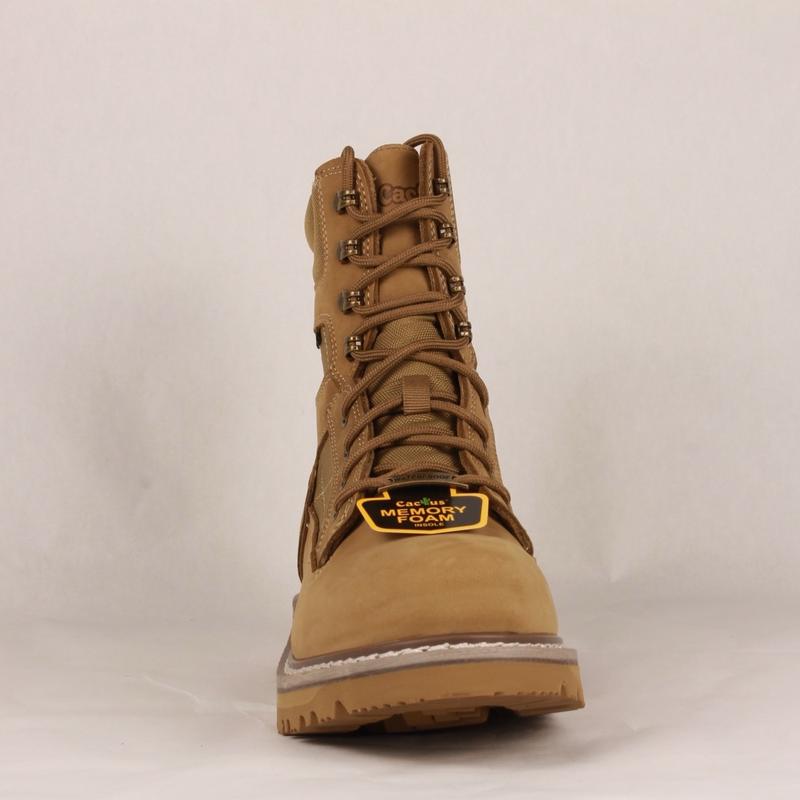 Men's Closed Tactical Work Boots - Footwear Comfort Bota Slip Resistant Steel Toe