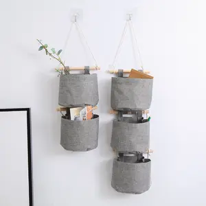 Storage hanging bag removable free combination door back wall storage bag underwear hanging pocket hanging fabric storage bag-83
