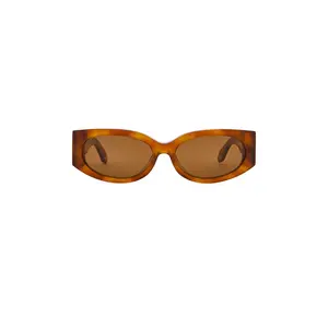 Varley Lambeth Oval Sunglasses in Bright Tortoise