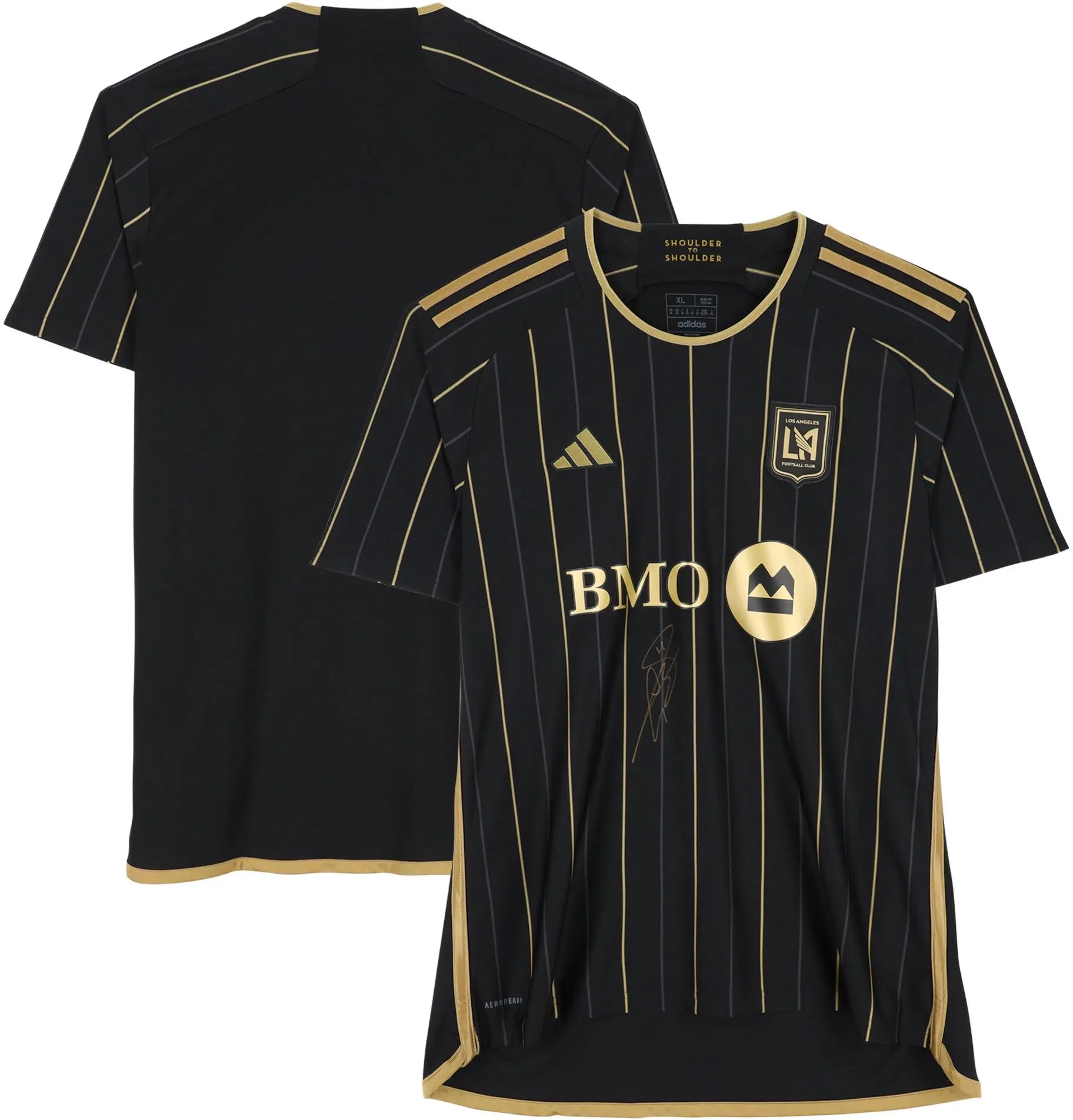 Gareth Bale LAFC Autographed adidas 2024 Black Primary Replica Jersey - Front Signed - Fanatics Authentic Certified