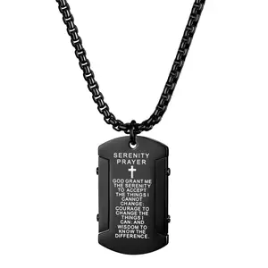Serenity Prayer Cross Necklace
