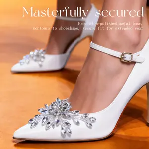 2pcs Shoe Clips Wedding Bride Shoes Decoration Women High Heel Charms Jewelry Shoes Removable Rinestone Shoe Buckles Decorative Shoe Accessories for Women scarf head wrap padrino hats pins Lapel Pin Emotional Support Gradient Cute maduro chelly