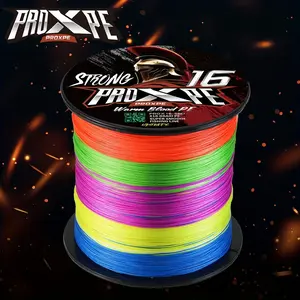 Proxpe 16 Strands 300m Braided Fishing Line X16, 26-70lb Multi-Color Super Strong Japanese Nymo Saltwater/freshwater Fishing Gear