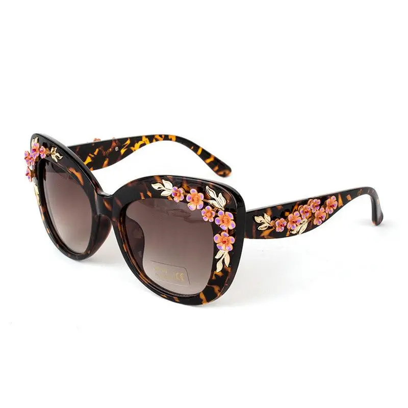Luxury Floral Designer Sunglasses