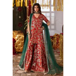 Raw Silk Festive 3 Piece CMA-6-206