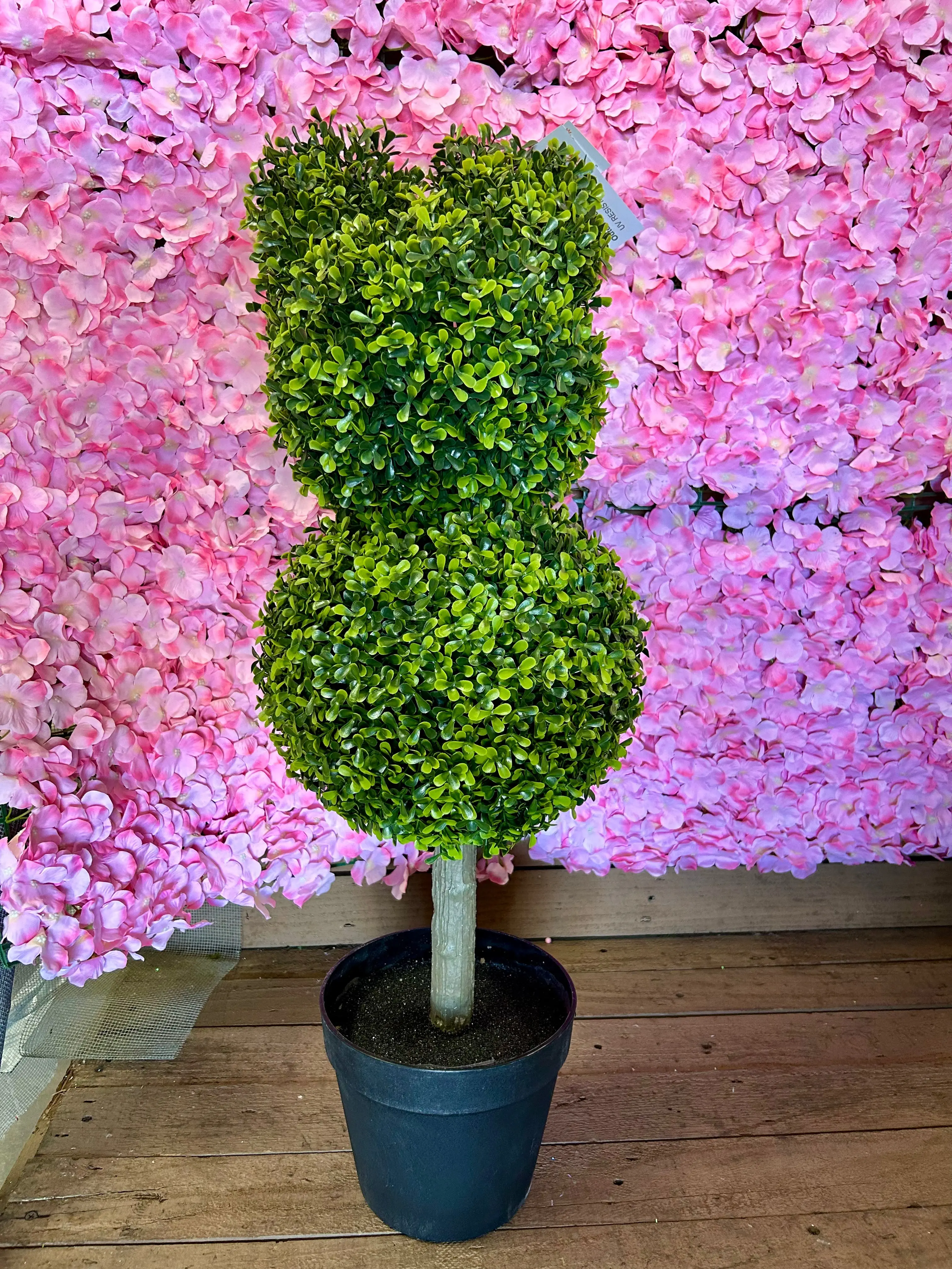 33.5 Inch Boxwood Bunny Topiary Potted Tree
