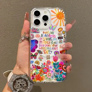 Soft Girl Magnetic Case for iPhone11/12/13/14/15/16/17/promax, Colorful Joyful Life Lightweight, Drop-Proof, MagSafe Compatible | Perfect for Teen Girls