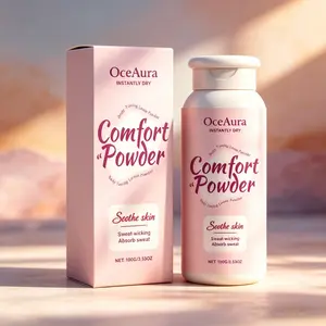 Summer Refreshing Body Powder (100g), Lightweight After-Exercise Skin Care, Keeps Clean and Fresh, Comfortable and Non-Sticky