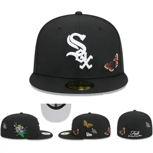 Fitted Sports Team Caps Full Size Non-Adjustable – Boston Red Sox, Atlanta, Detroit