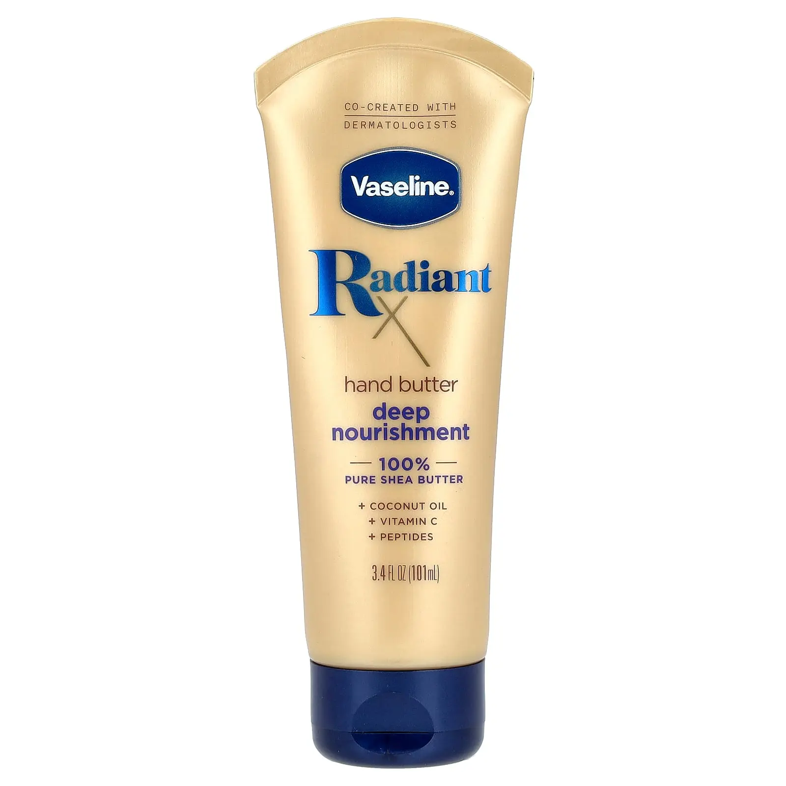 Vaseline RadiantX, Deep Nourishment Hand Butter, 3.4 fl oz (101 ml)