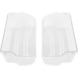 HECASA 240324502 AP2549806 Refrigerator Door Shelf Compatible with Frigidaire Kenmore Electrolux Refrigerator Door Bin 844402 AH429767 EA429767 PS429767 Replacement only Clear 2PCS