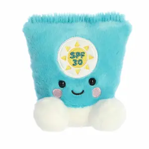 Palm Pals Adorable Clara Sunscreen 5 inch Blue Mini Soft Plush Collectable Stuffed Animal