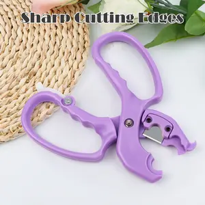 1 Count Stainless Steel Floral Scissors, Durable Stainless Steel and Plastic Garden Clippers