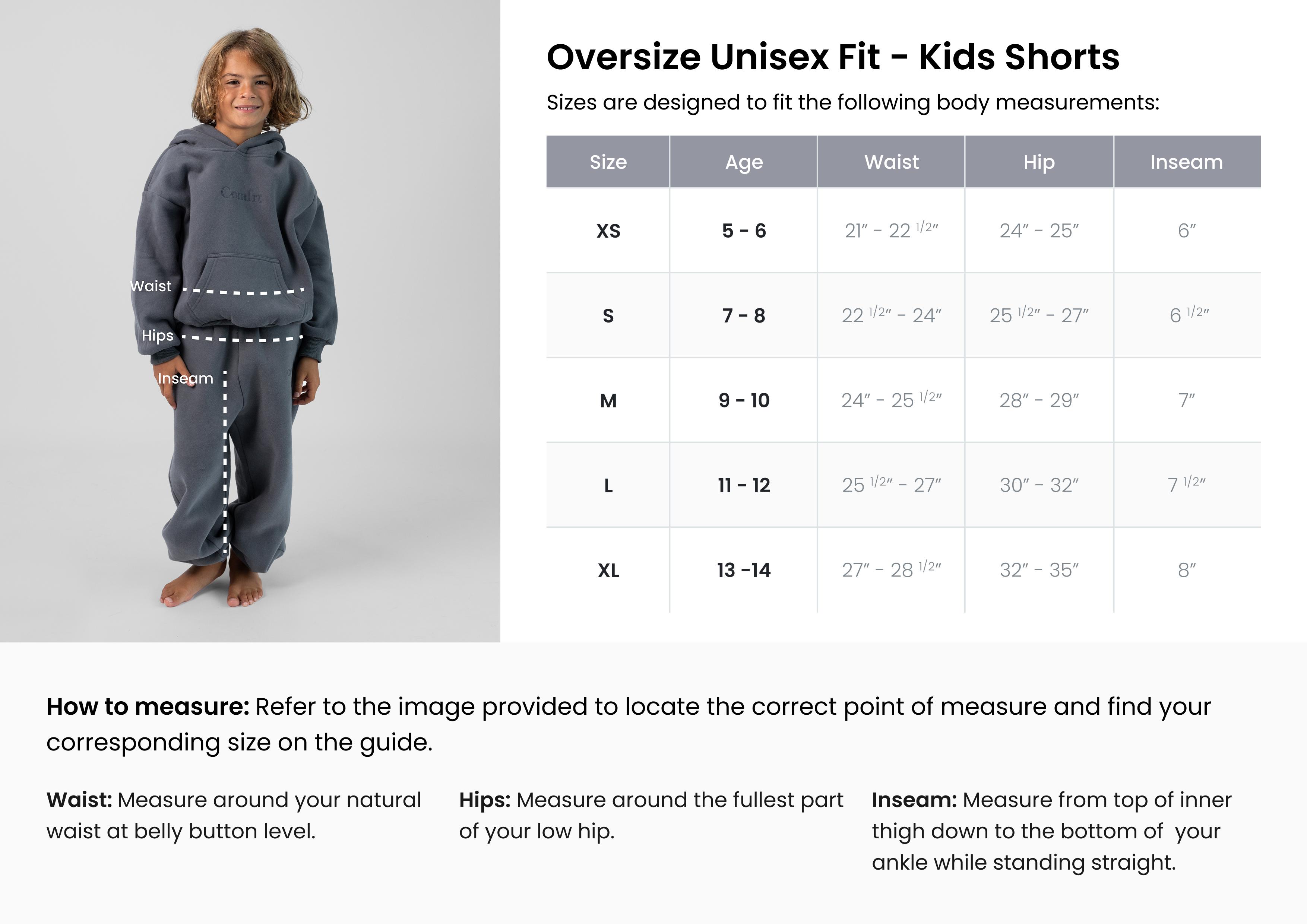 Comfrt Kids | Minimalist Shorts