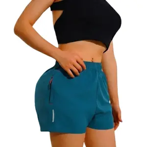 Women’s casual athletic shorts with an elastic waistband; suitable for outdoor sports, fitness running, and everyday wear; women’s shorts, athletic shorts, womenswear, fashion, multifunctional outdoor casual sports shorts