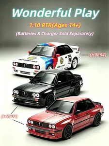 HNR H9803 1/10 2.4G 4WD Brushless 4-Channel Wireless Controller RC Car - 60A ESC, 3300KV Motor, On-Road Touring Drift Racing, LED Lights - RTR (Batteries & Charger Sold Separately), Ideal Birthday Gift for Kids,rc cars for adults, Wireless Controller Cars