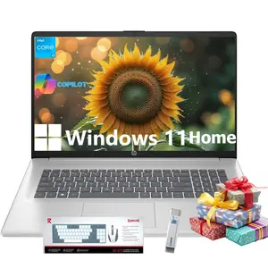HP 17.3'' Laptop for Business & Student - Windows 11 Home • 17.3" HD+ Display • Intel 8-Core i3-N305(Beat i5-1135G7) • up to 32GB RAM + 512GB SSD • Wi-Fi 6 • Copilot +PC • Full-Size Keyboard • Bundle Accessory
