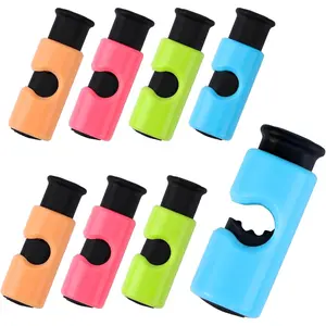 AmoreAngel Crafts 8 Pack Bread Bag Clips -- Squeeze & Lock  Bag Clips, Plastic Sealing Clips for Bread, Snacks, Chips -- Multi-Color, Easy Grip, Airtight Seal