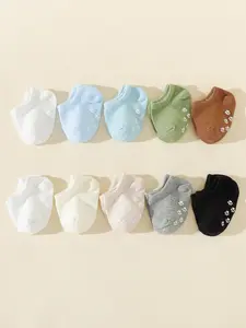 10 Pairs Baby Socks Cute Paw Socks Non-Slip Snug Fit Short Socks for Boys and Girls, Floor Socks for Infants, Comfortable and Durable