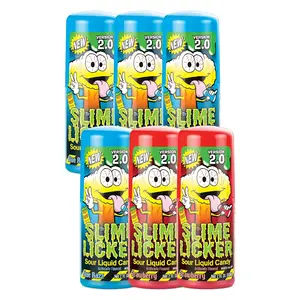 TOXIC WASTE Slime Licker 2.0 Sour Liquid Candy 6-Pack