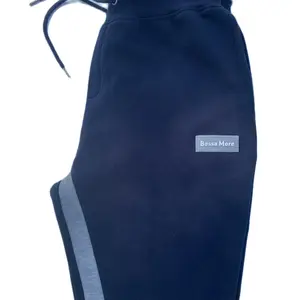 Longevity Bossa Flared Sweatpants - Navy Blue and Gray