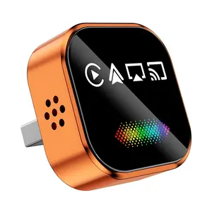 2026 Upgraded Wireless Carplay Adapter, 4-in-1 Wireless CarPlay Adapter for Android & iPhone  CarPlay + Screen Mirroring, AirPlay Mirror & Android Mirror, Mini USB with Type-C Plug & Play