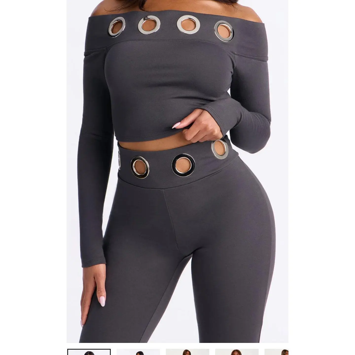 Let's Go Grey Two Piece Pantsuit