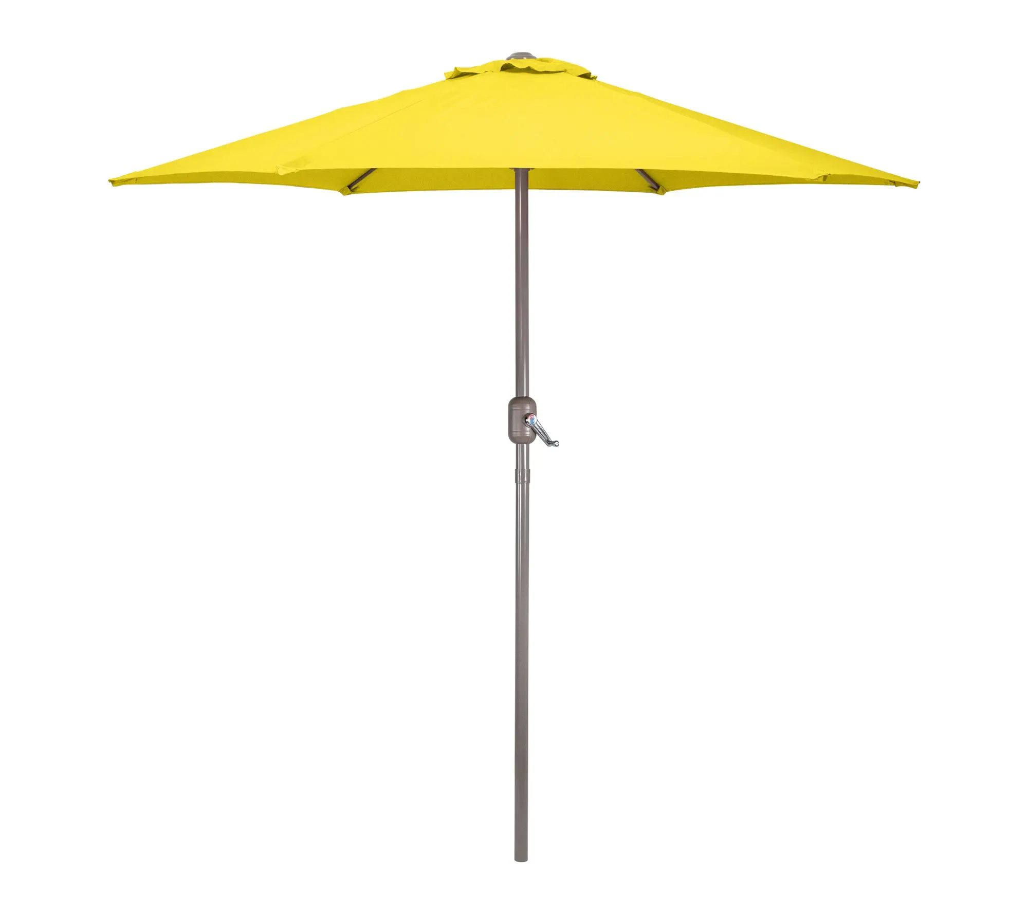 Northlight 7.5ft Patio Market Umbrella w/ Hand Crank Yellow Northlight 7.5ft Patio Market Umbrella w/ Hand Crank Yellow
