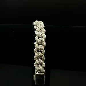Rose Cuban Link 10mm, Argentium Silver