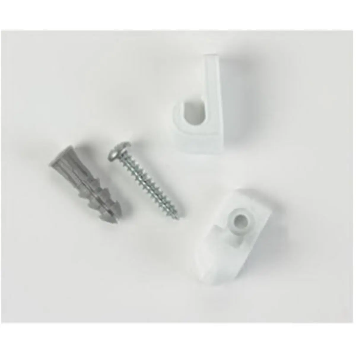 Closetmaid 754600 Wood Surface Mount Locking Solid Wall Clips - 212 MAIN White, 12-Pieces, 1.5x6x7in, Contractor Bagdown Compatible, Wood & Concrete Installation, Easy Setup for Sailing Water Sports Storage
