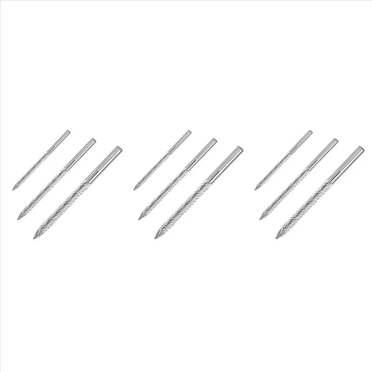 9 Pack Tire Bit Multi Sizes Tire Repair Carbide Burr Drill Bit Tire Patches Plug Cutters Wire Cutter Reamer Drill