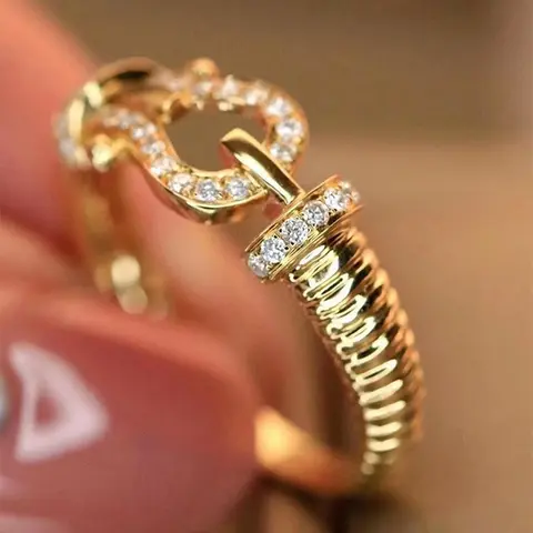 Fashion Artificial Zircon Decorated Ring, Adjustable Ring, Fashion Jewelry for Party, Daily Clothing Decor, Trendy All-match & Exquisite Jewelry for Birthday Gift, Elegant Rhinestone Ring, Elegant Casual Ring, Beautiful Rings