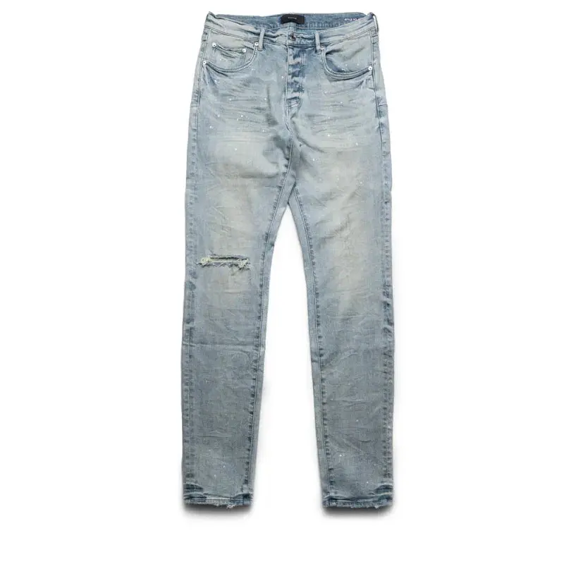 PURPLE BRAND P001-WLIR425 WORN LIGHT INDIGO REFLECTIVE JEANS MEN