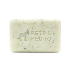 Fresh Natural Body Bar Soap - Eucalyptus Mint Scent | Naturally Derived, Organic, Moisturizing, Hydrating, & Cleansing | Exfoliating Pumice & Oat Bran | Nourishing Olive Oil & Parsley, 6 oz.