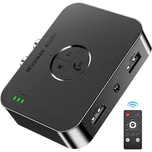 Bluetooth 5.4 Receiver for RCA Adapter for Stereo/Speaker/Wired Speaker/Home Audio Music Streaming Stereo System, Support AUX/RCA/USB