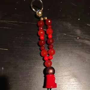 Colorful Beaded Keychains with Glittery Ornaments and Charm Design for Everyday Use
