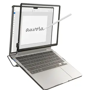 Magnetic Touchscreen Frame for MacBook Air 15 Inch, High-Precision Infrared Touchpad Support Multi-Gesture, Driver-Free Plug & Play Touch Screen Trackpad, Includes Protective Hard case, Passive Stylus