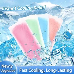 Summer Forehead Cooling Gel Patch Disposable Cold Sticker Heatstroke Prevention Household Supplies.