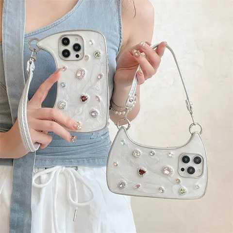 Phone Case & Handbag Set HN1224 03, Compatible with iPhone 18 PRO MAX/18 PRO/18/17 Pro Max, 17 Air, 16 Plus, 15, 14, 13