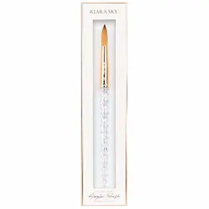Kiara Sky Clear Crystal 100% Kolinsky Acrylic Nail Brush #10