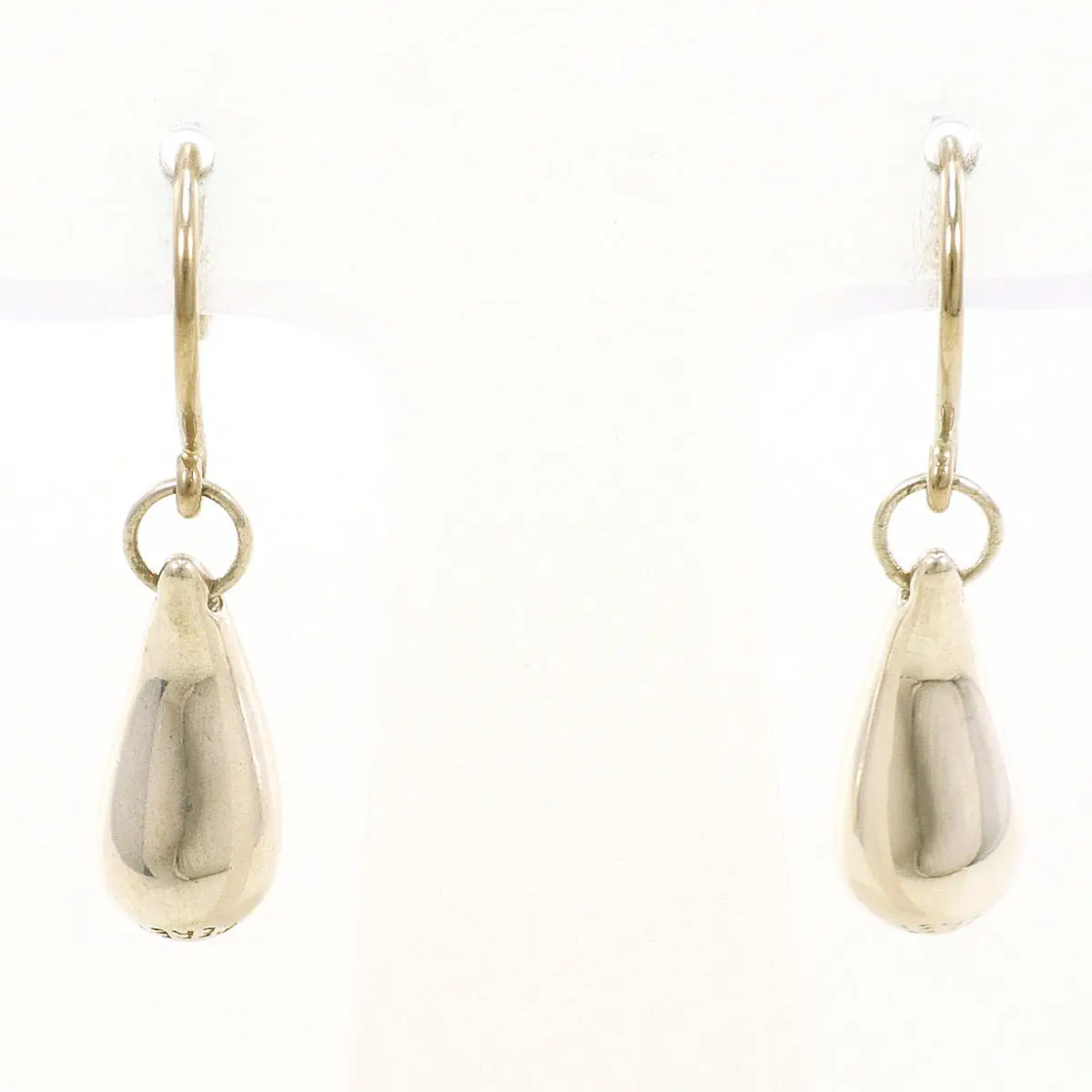 Pre-owned Tiffany & Co. Sterling Silver 925 (Ag925) Small Leather Goods Tiffany&Co. Teardrop Silver Earrings