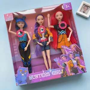 2026 Trending KPop Demon Hunters Anime Figure – Rumi Mira Zoey Action Figure, Cute Collectible Doll, Perfect Birthday Gift for Kids