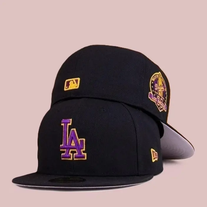 Unisex Hip Hop Flat Brim Structured Baseball Cap Embroidered Side Patch Snapback Hat