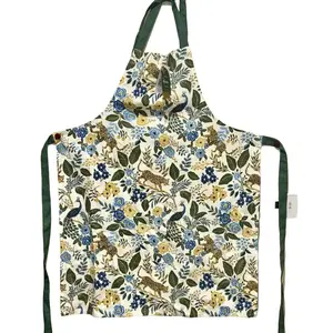 En Vogue Kitchen Apron with Cheetah and Floral Design